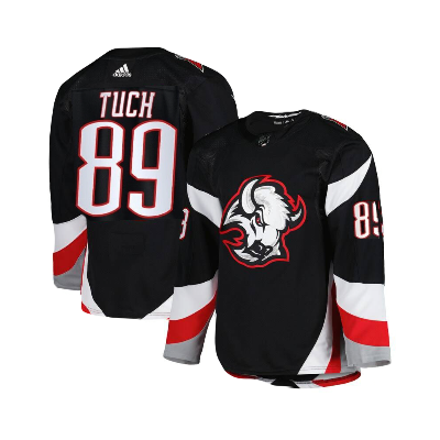 Buffalo Sabres Alex Tuch 2023/24 Adidas NHL Alternate Black Breakaway Premier Player Jersey