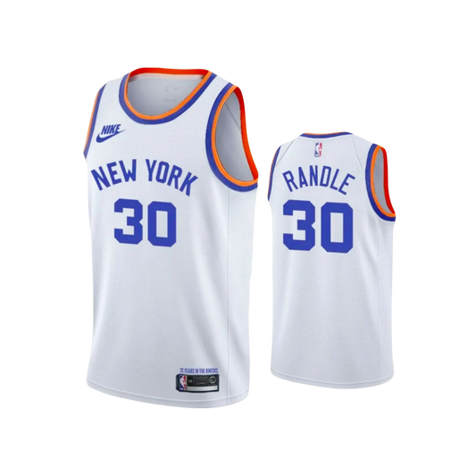 Julius Randle New York Knicks ‘75th Season Throwback Classic’ Nike NBA Swingman Jersey - White