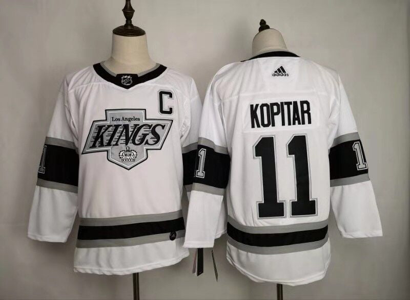 Los Angeles Kings Anze Kopitar NHL Icy White Adidas Alternate Jersey
