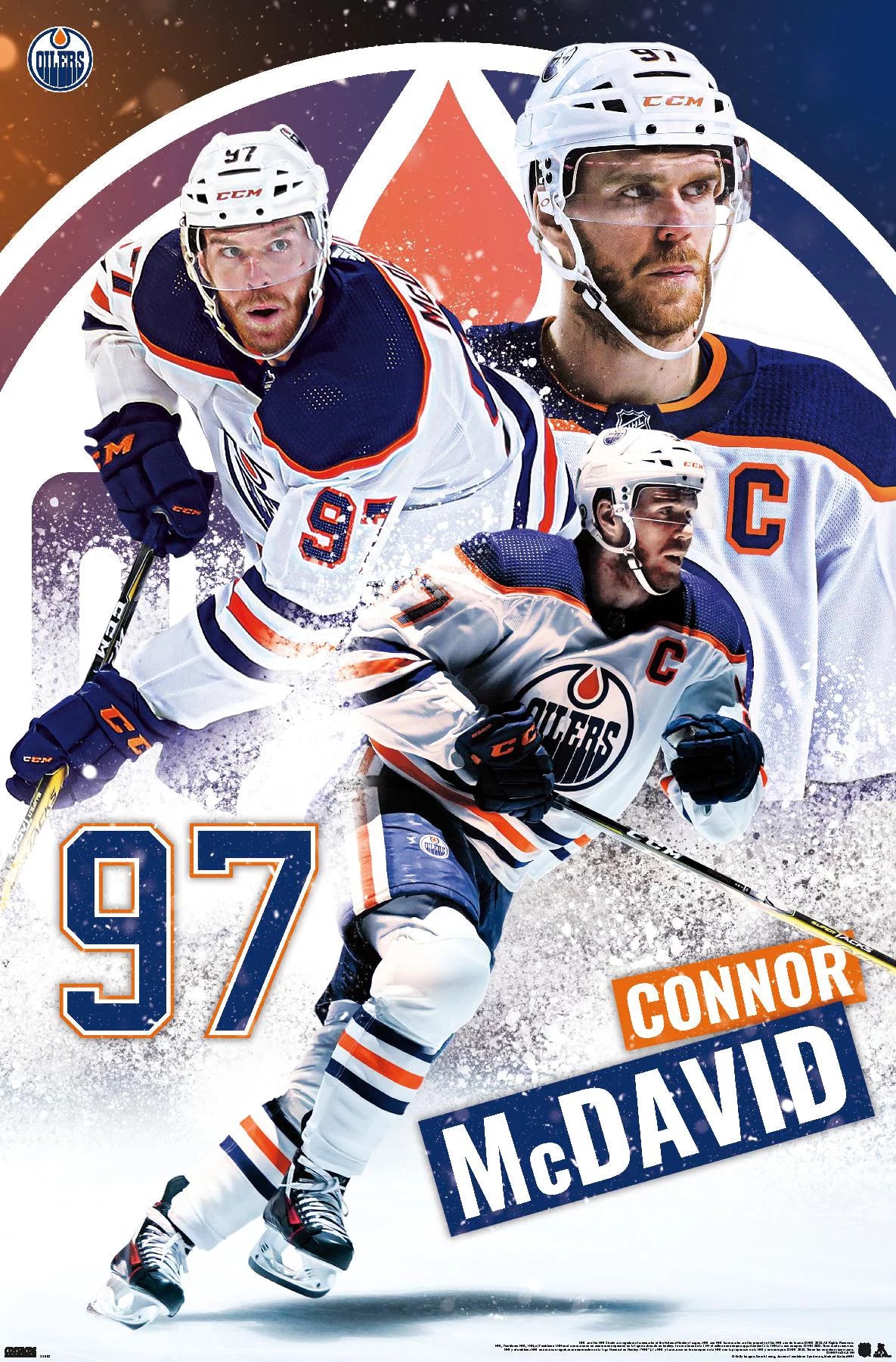 Connor Mcdavid Edmonton Oilers NHL Captain Patch Classic White Away Adidas Player Jersey