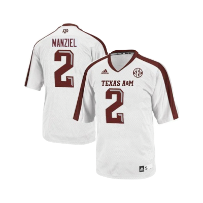 Johnny Manziel Texas A&M Aggies Adidas NCAA Campus Legends College Football Jersey - White