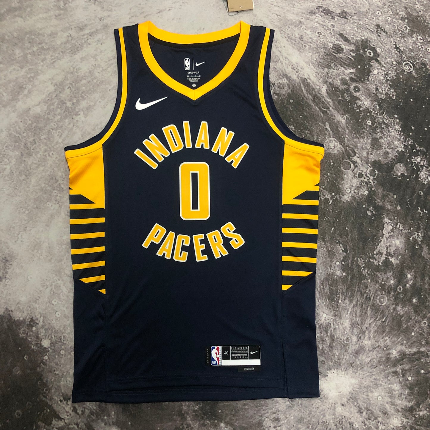Indiana Pacers Tyrese Haliburton 2023/2024 NBA Swingman Jersey - Nike Icon Edition