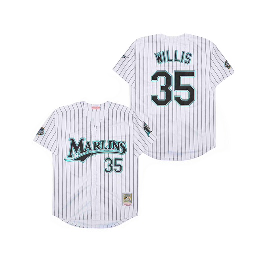 Florida Marlins Dontrelle Willis Mitchell Ness Cooperstown Classic Iconic MLB Jersey
