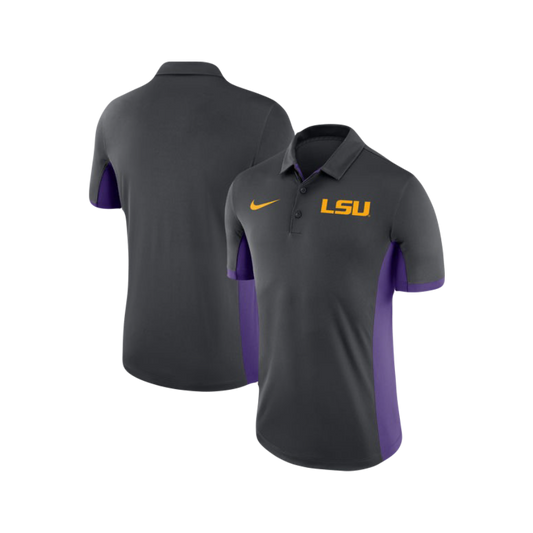 LSU Tigers Grey NCAA Nike Athletic Polo Golf Shirt
