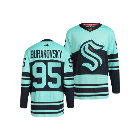 Seattle Krakken Andre Burakovsky Adidas 2024 NHL Reverse Regro Premier Player Jersey