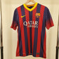 Lionel Messi FC Barcelona Nike 2013/14 Season Home Kit Iconic Authentic Nike Jersey - Blue & Red