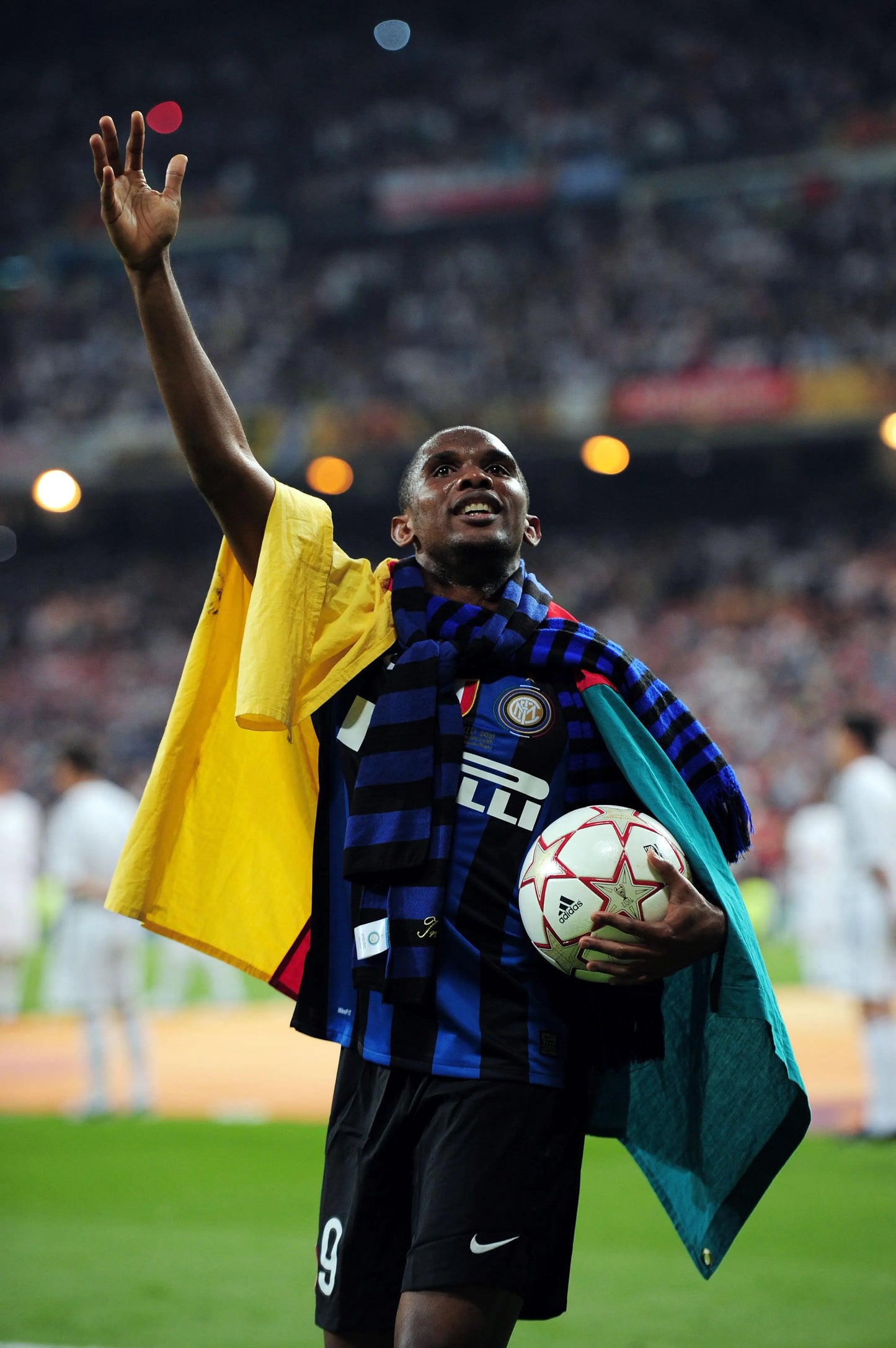 Samuel Eto’o Inter Milan #9 2009/2010 UEFA Champions League Final Iconic Classic Retro Final Home Soccer Jersey - Blue