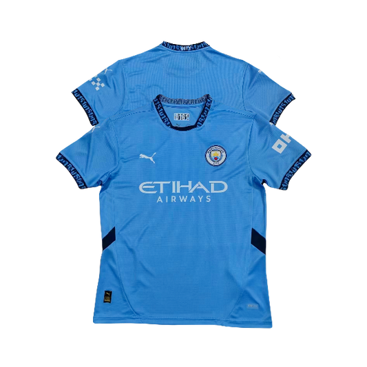Manchester City 2024/25 Season NEW Home Kit Authentic On-Field Puma Soccer Jersey - Sky Blue (CUSTOM)