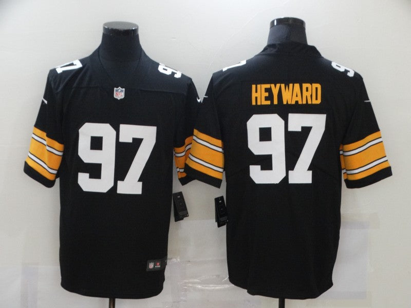 Cam Heyward Pittsburgh Steelers Nike Vapor F.U.S.E Style NFL Throwback Classic ‘Block Numbers’ Jersey