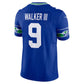Kenneth Walker III Seattle Seahawks NFL F.U.S.E Style Nike Vapor Limited Throwback Classic Jersey - Retro Blue
