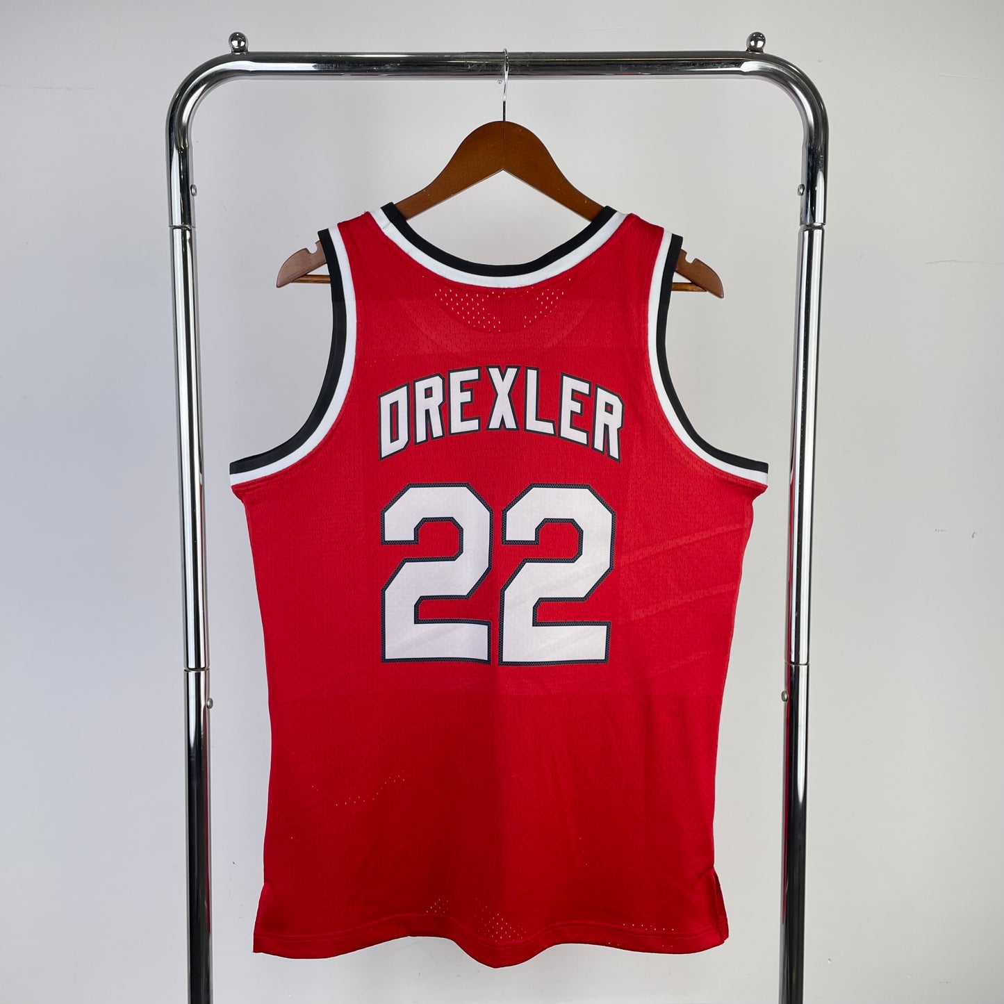 Clyde Drexler Portland Trail Blazers NBA 1983/84 Mitchell & Ness Rookie Red Jersey
