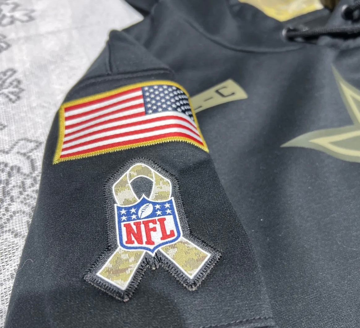 Pittsburgh Steelers NFL Black Steel Salute to Service Nike Therma-Fit Performance Pullover Hoodie