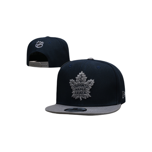 Toronto Maple Leafs NHL New Era Snapback Hat- Navy Grey