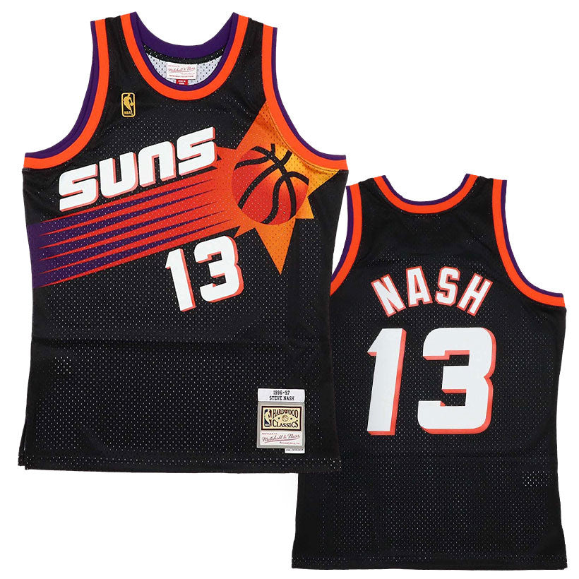 Phoenix Suns Steve Nash 1996-97 Mitchell & Ness Hardwood Classics Iconic Black Swingman Jersey