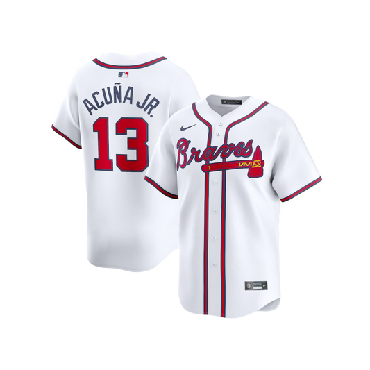 Ronald Acuna Jr Atlanta Braves MLB Home White Player Jersey