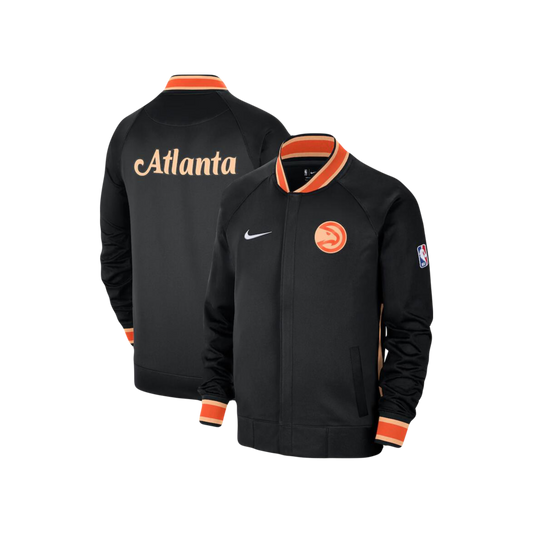 Atlanta Hawks Nike 2022/23 NBA City Edition Showtime Thermaflex Full-Zip Bomber Jacket