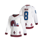 Colorado Avalanche Cale Makkar NHL Adidas White 2021 Reverse Retro Premier Player Jersey