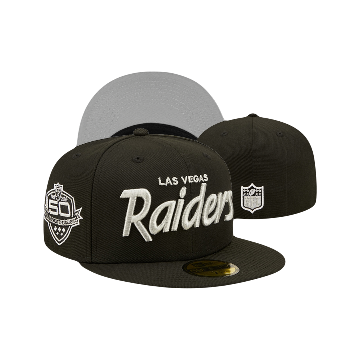 Las Vegas Raiders NFL ‘50 Year Anniversary’ New Era Fitted Hat