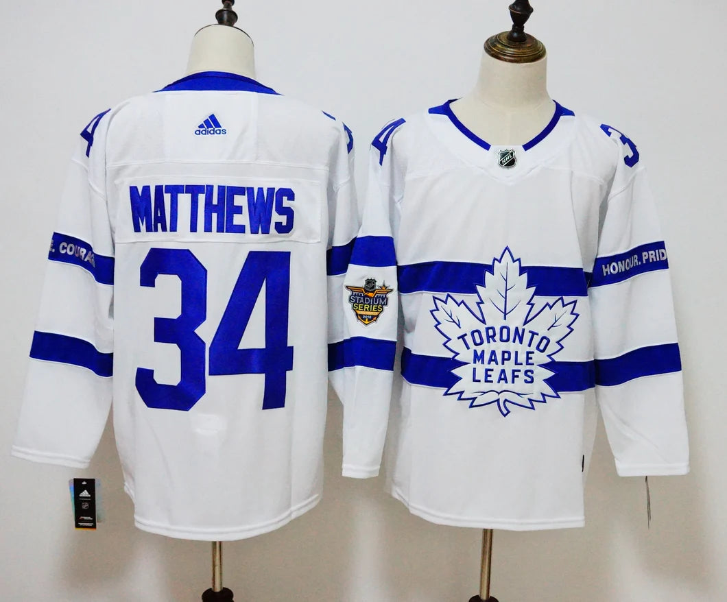 Toronto Maple Leafs Auston Matthews Adidas White Winter Classic Jersey Adidas NHL Pro Jersey