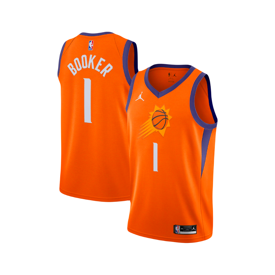 Phoenix Suns Devin Booker 2020 NBA Swingman Nike Alternate Orange Jersey - Statement Edition