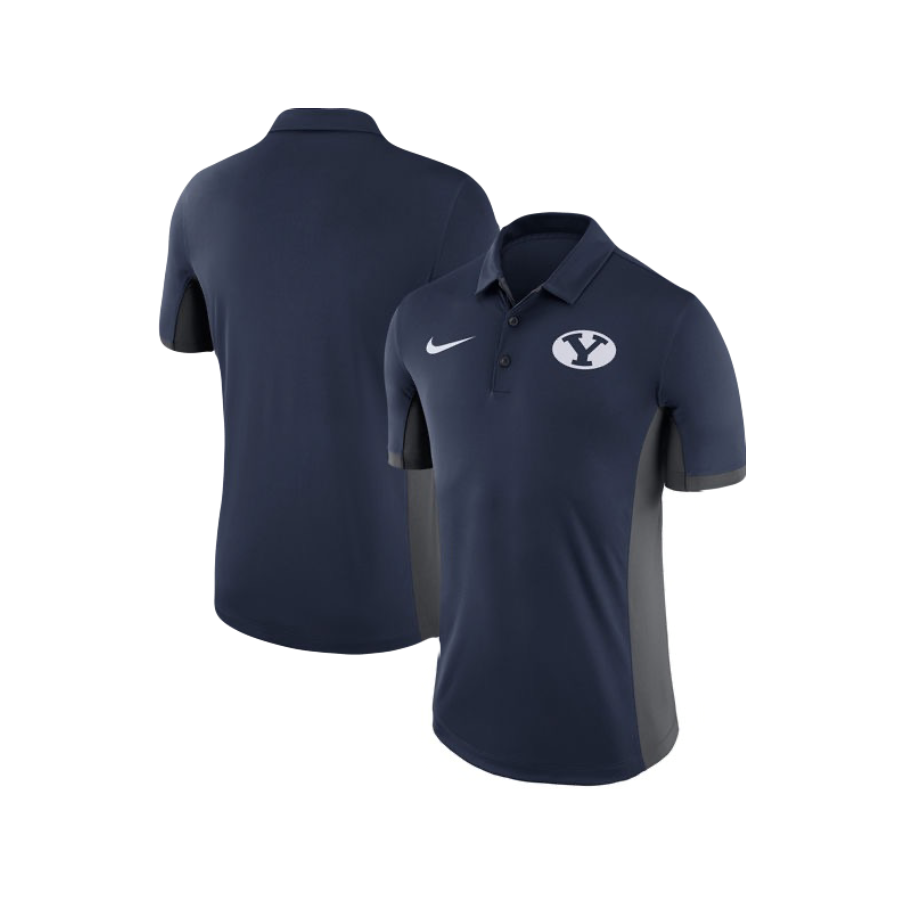 BYU Cougars Navy NCAA Nike Athletic Polo Golf Shirt