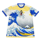 Japan National Team 2024/25 ‘Under the Wave off Kanagawa’ Adidas Authentic Away Jersey - The Great White Wave (Custom)
