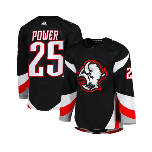 Buffalo Sabres Owen Power 2023/24 Adidas NHL Alternate Black Premier Player Jersey