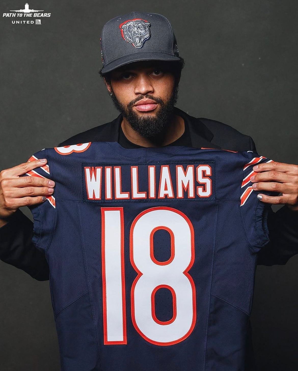 Caleb Williams Chicago Bears  2024/25 NFL F.U.S.E Style Nike Vapor Limited Jersey - Home