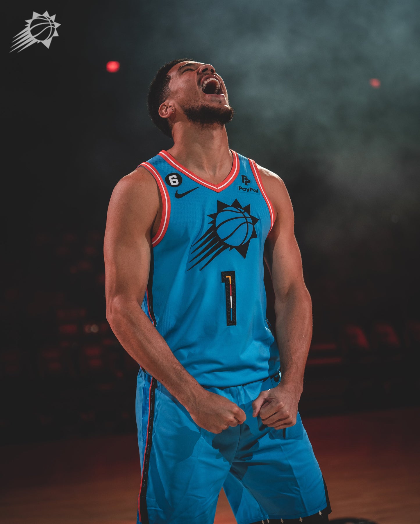 Phoenix Suns Devin Booker Teal 2022/23 Nike City Edition NBA Swingman Jersey