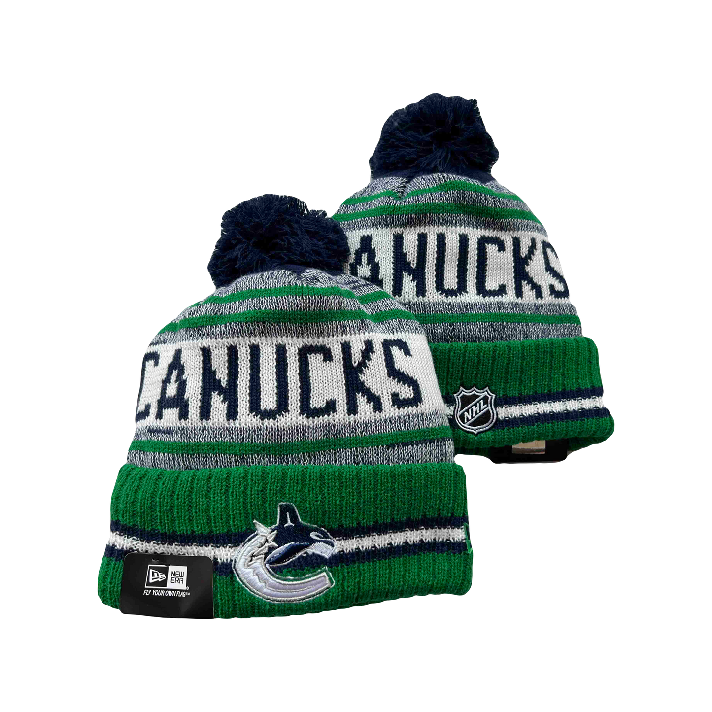 Vancouver Canucks NHL New Era Knit Beanie - Green