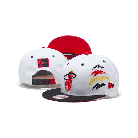 Miami Heat Hardwood Classics Edition NBA New Era Snapback Hat - White