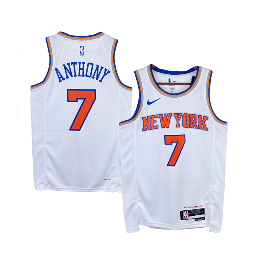 New York Knicks Carmelo Anthony Nike Association Edition NBA Swingman Jersey - White