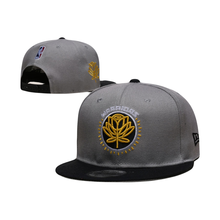 Golden State Warriors ‘City Edition’ Black & Gold Rose New Era Snapback Hat