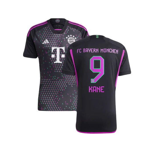 Harry Kane Bayern Munich Soccer 2024/25 Alternate Adidas Away Player Jersey - Black Pink