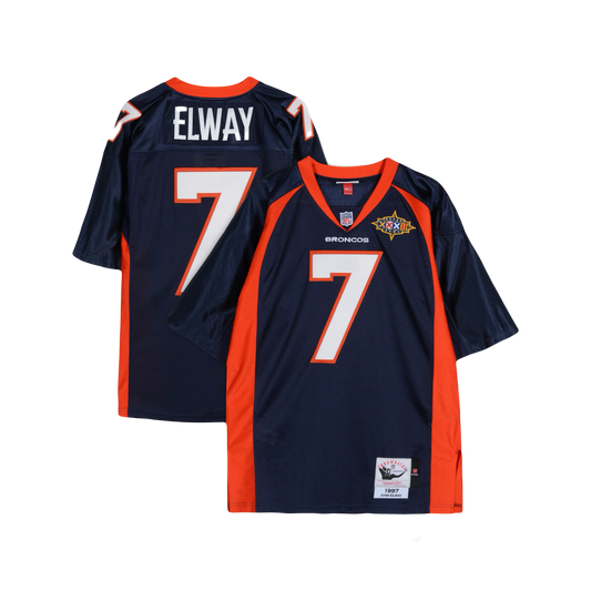 John Elway Denver Broncos 1997 Super Bowl XXXII Mitchell & Ness  Classic Iconic NFL Legends Jersey - Navy