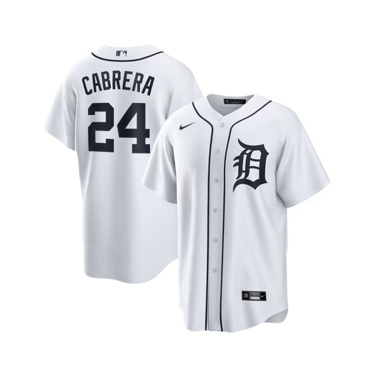 Detroit Tigers Miguel Cabrera MLB Official Nike Home Player Jersey - White