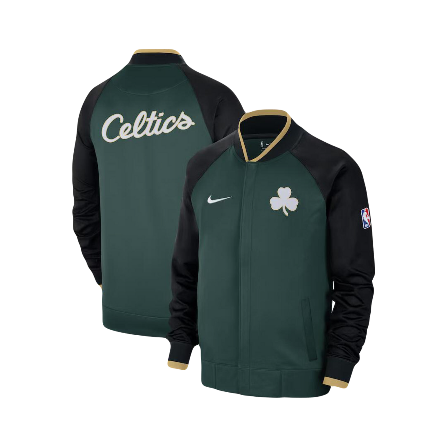 Boston Celtics Nike 2022/23 City Edition Showtime Thermaflex Full-Zip Bomber Jacket