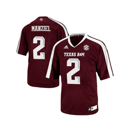 Johnny Manziel Texas A&M Aggies Adidas NCAA Campus Legends College Football Jersey - Maroon