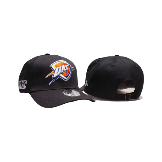 Oklahoma City Thunder NBA New Era Icon Black Adjustable Cap Hat