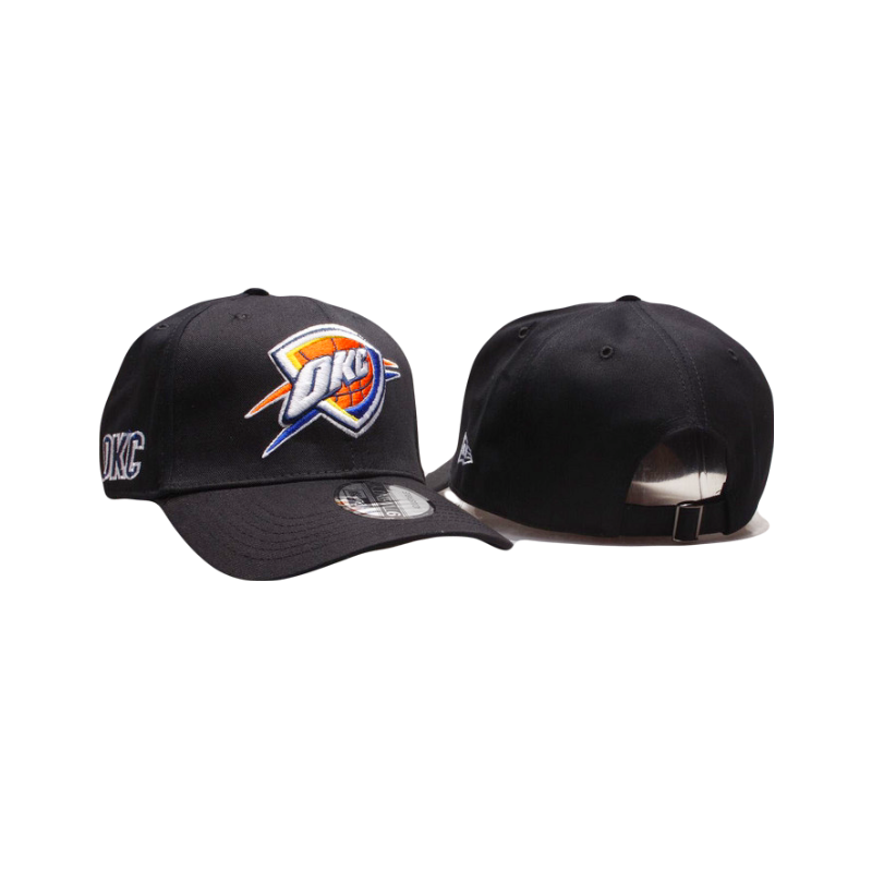 Oklahoma City Thunder NBA New Era Icon Black Adjustable Cap Hat