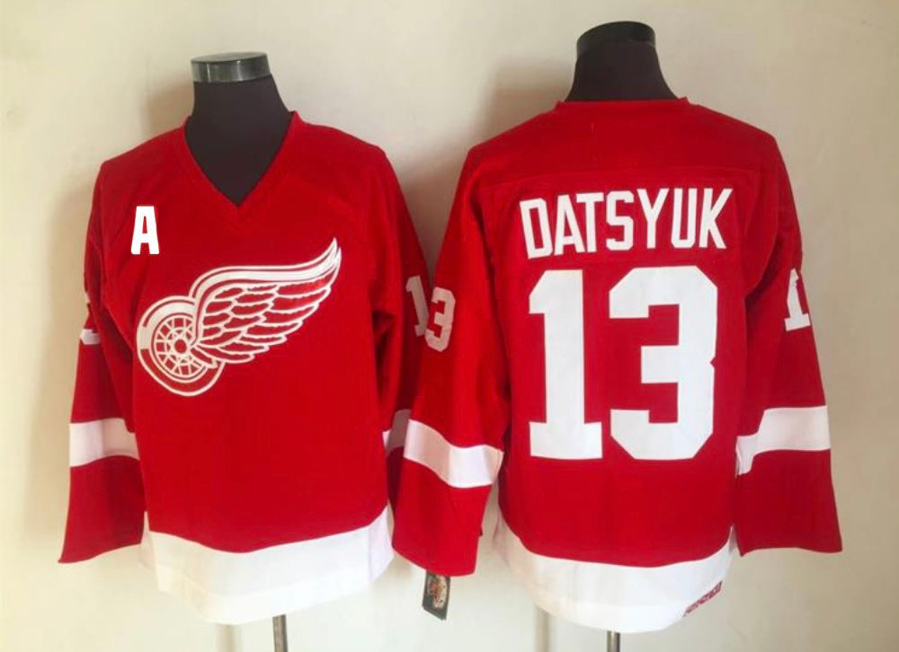 Detroit Red Wings Pavel Datsyuk NHL Legends Iconic Classic Red Premier Player Jersey