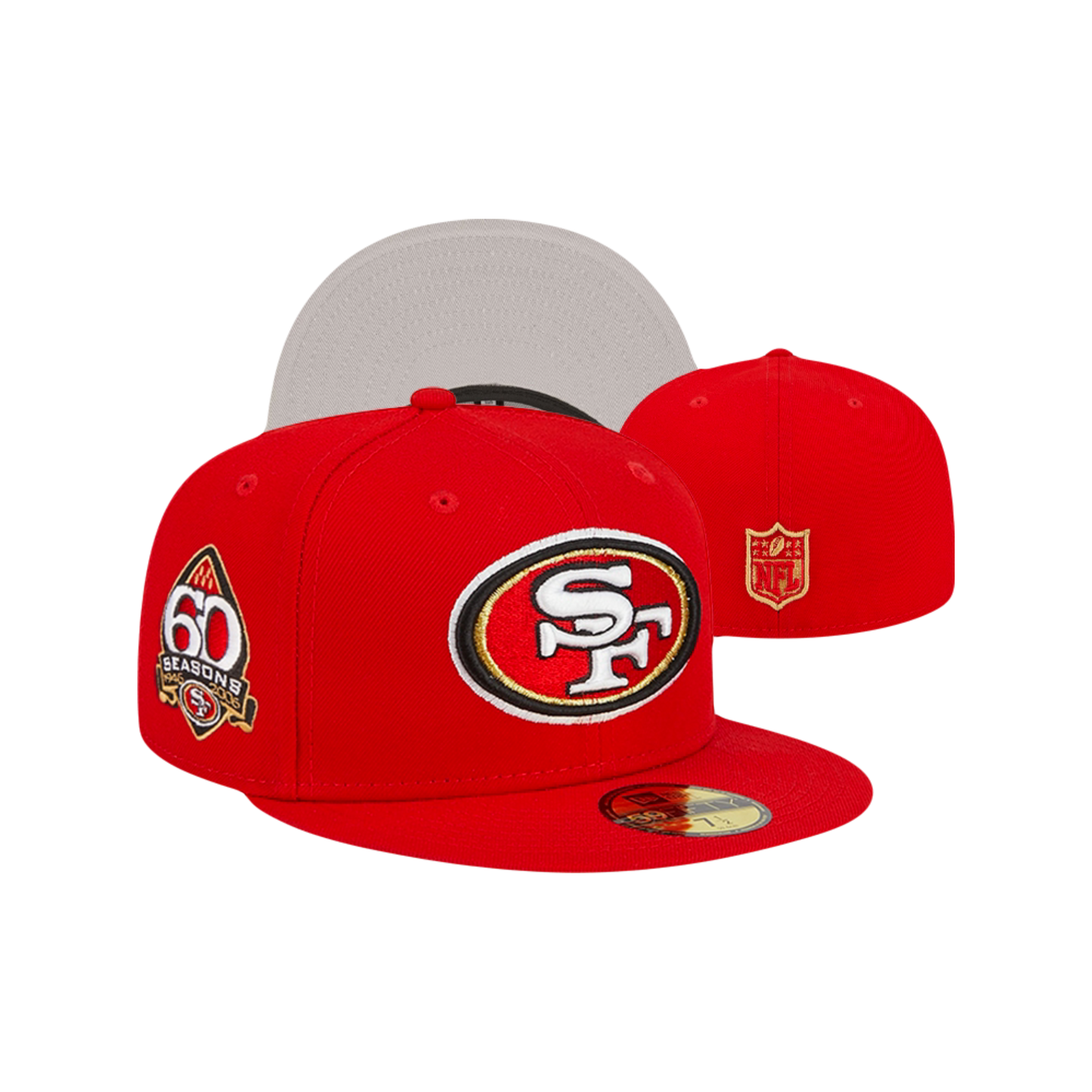 San Francisco 49ers New Era NFL ‘60th Season’ Red Fitted Hat