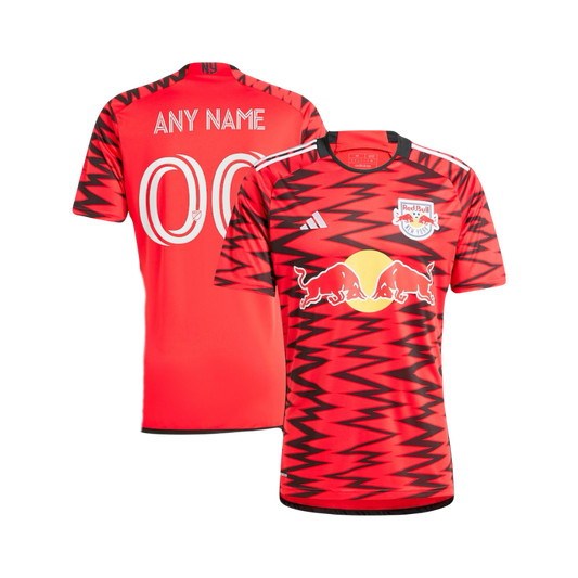 New York Red Bulls Adidas 2024 MLS Red Authentic On-Field Player Version Jersey - (Custom) Any Name & #