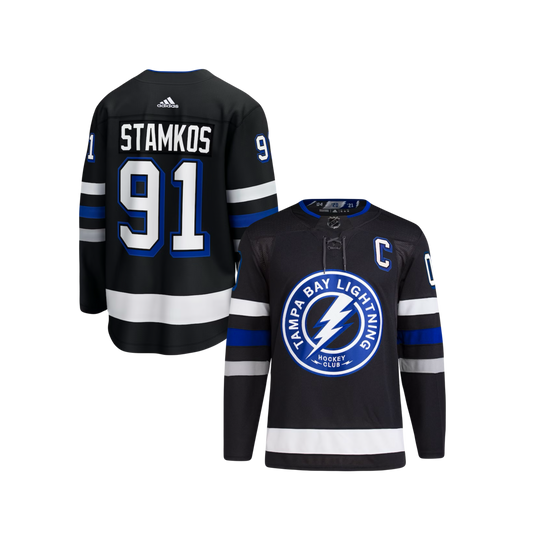 Tampa Bay Lightning Stephen Stamkos 2024 NHL Alternate Authentic Adidas Premier Player Jersey - Black