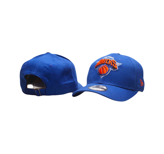 New York Knicks NBA New Era Icon Blue Adjustable Cap Hat