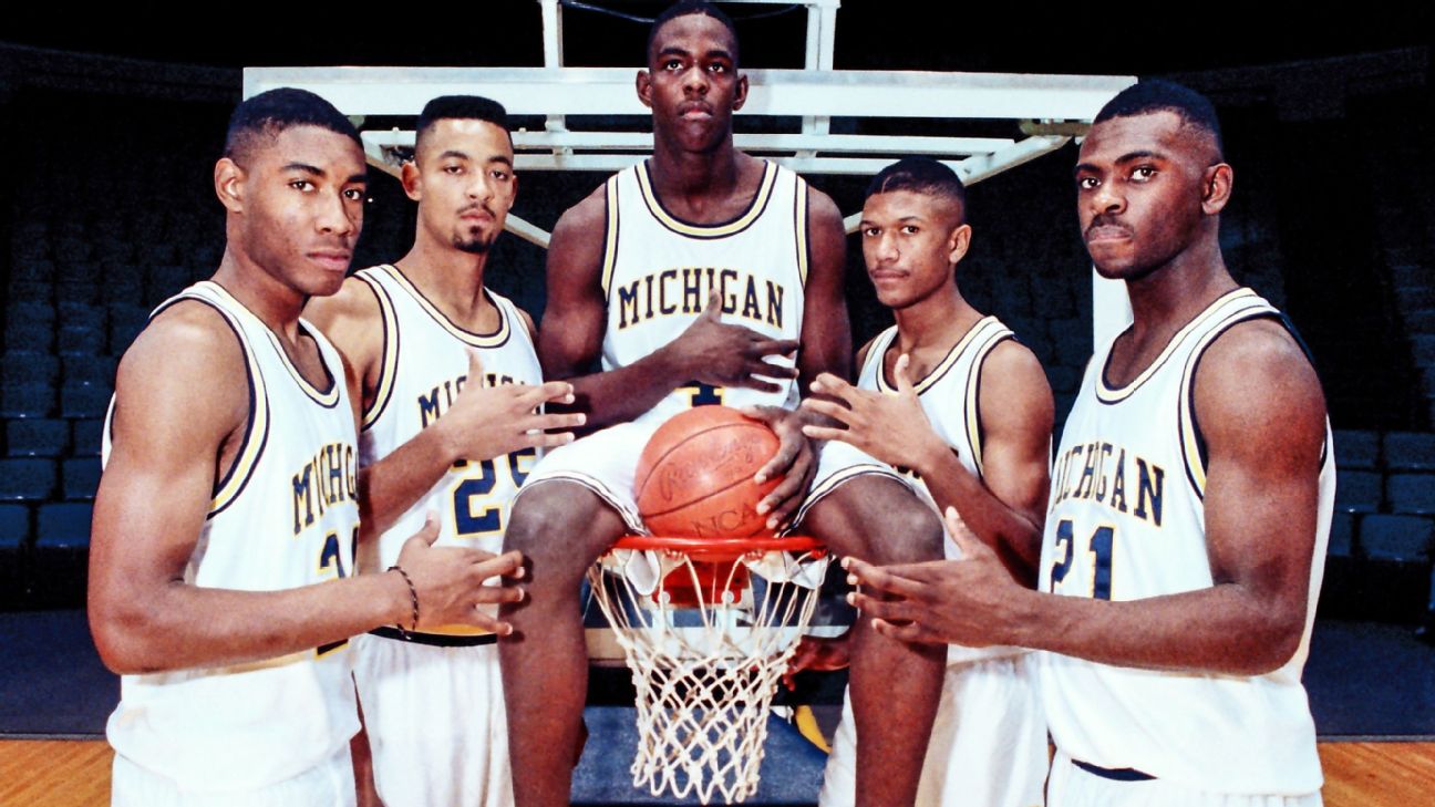 Michigan Wolverines 1993/94 Juwan Howard ‘Fab Five’ NCAA College Basketball Campus Legend Jersey