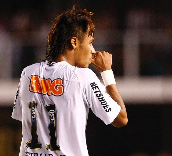 Neymar Jr Santos FC 2011/12 Season Home Kit Nike Classic Iconic Authentic Fan Version Soccer Jersey - White