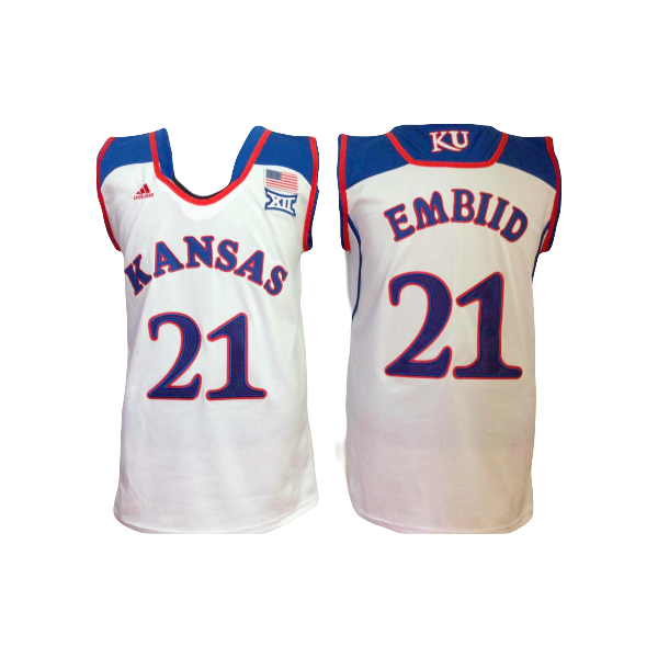 Kansas Jayhawks Joel Embiid 2013 NCAA College Basketball Campus Legend Jersey