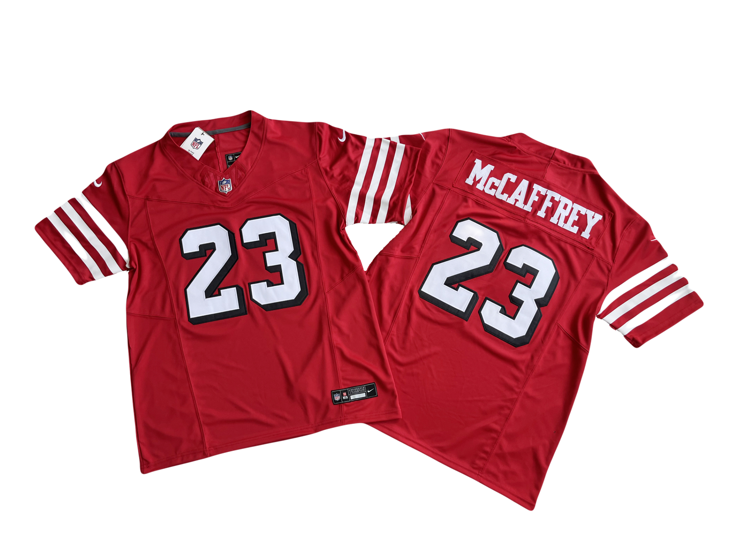 San Francisco 49ers Christian McCaffrey Scarlet Throwback NFL F.U.S.E. Vapor Limited Jersey