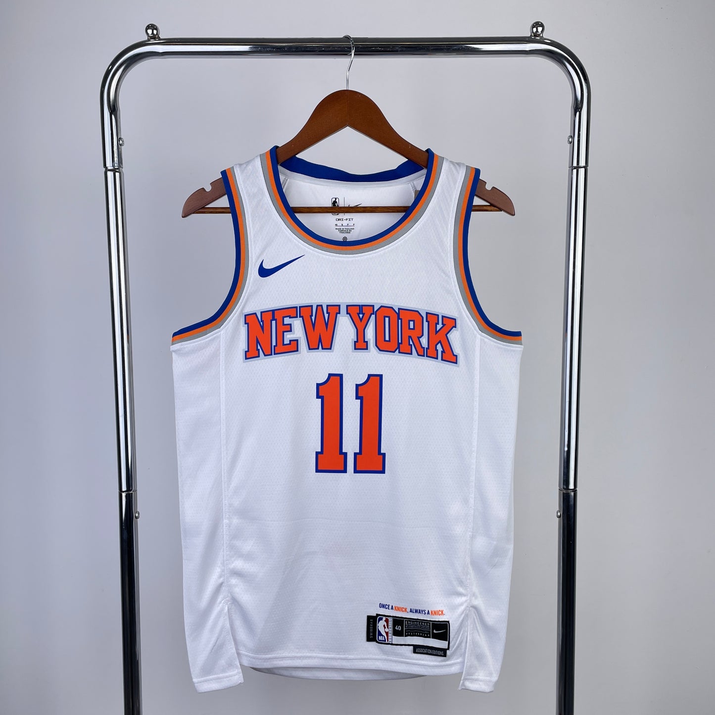 New York Knicks Jalen Brunson 2023/24 Nike Association Edition NBA Swingman Jersey - White